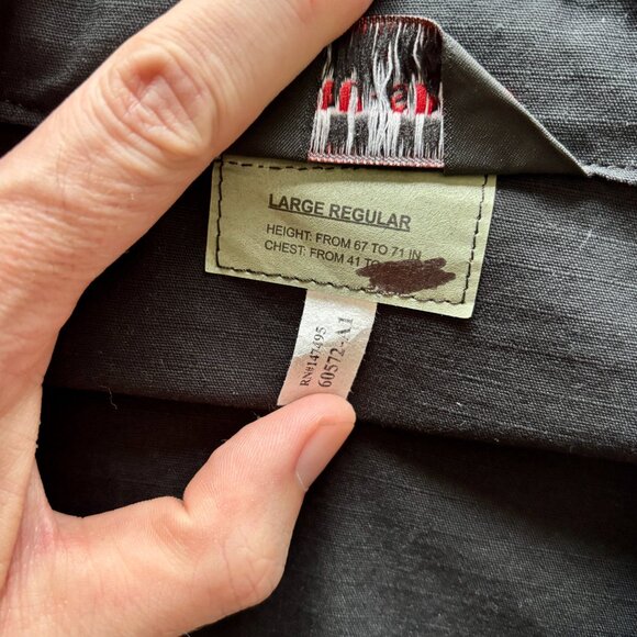 Vintage Men's Tru-Spec Black Tactical Utility Shirt Large Regular - Picture 7 of 14